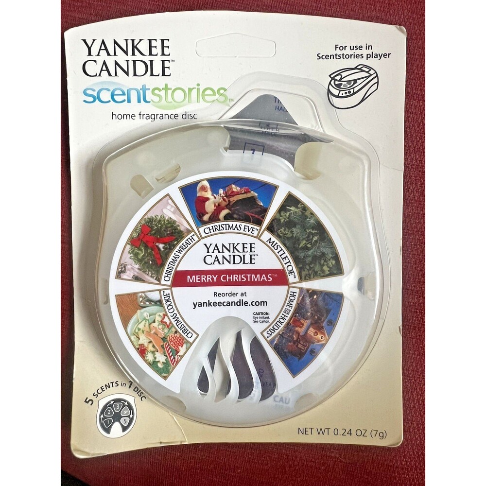 NIB Yankee Candle Merry Christmas  Scent Stories Home Fragrance Disc w/ 5 Scents
